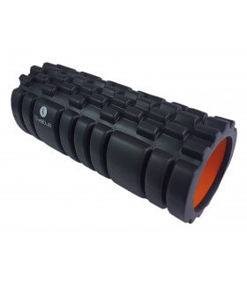 Foam roller with grid black