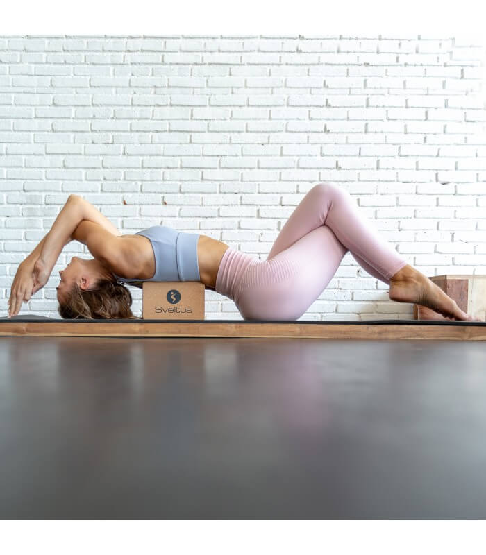 Mattone yoga in sughero